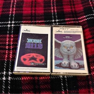Mercury Row Rush 2112 and Fly By Night Cassette Tapes